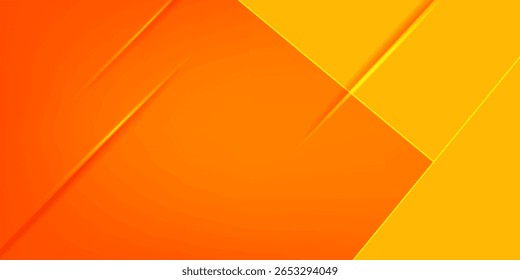 Abstract orange square overlap background for card graphics design.