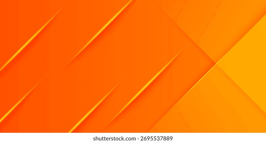 Abstract orange square overlap background for card graphics design. Orange background with shadow elements