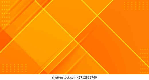 Abstract orange square overlap background for card graphics design. Orange background with shadow elements.