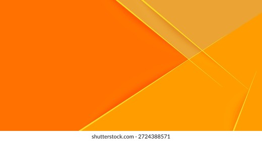 Abstract orange square overlap background for card graphics design.