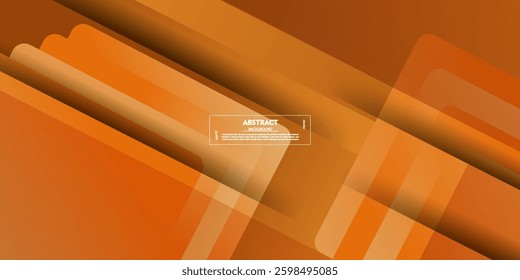Abstract orange square overlapping background for card graphic design. Orange background shadow element. Vector Eps10