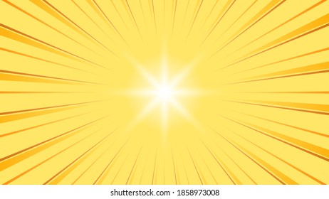 Abstract Orange Starburst Beams Background Design Elements Vector Design Style