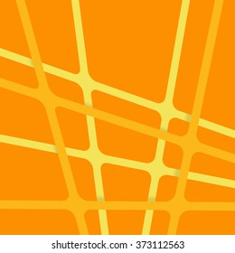 Abstract orange stripes. Orange stripes background. Overlapping orange stripes. Intersecting orange stripes.