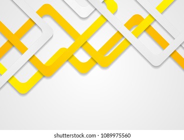 Abstract orange stripes corporate pattern design. Vector background