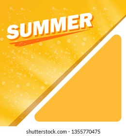 abstract orange summer background with sun lights. vector summer backdrop with rays of light