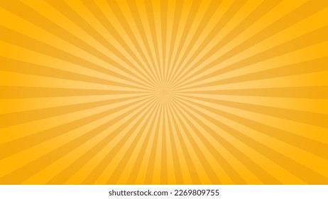 abstract orange sunburst pattern background for modern graphic design element. shining ray cartoon with colorful for website banner wallpaper and poster card decoration