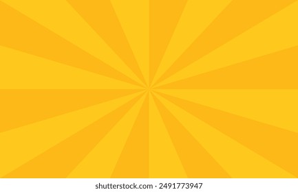Abstract Orange Sunburst Pattern Background
