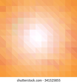 Abstract Orange Sunset Sunrise Polygonal Mosaic Background, Creative Business Design Templates. Illustration Vector EPS10