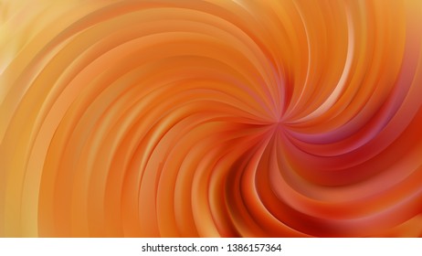 Abstract Orange Swirl Background Vector