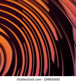 Abstract orange swirl background. Vector illustration.