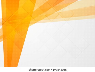 Abstract orange technical backdrop. Vector design