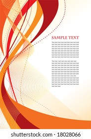 Abstract orange template