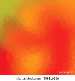 Abstract orange tone triangle geometrical Vector background illustration eps10