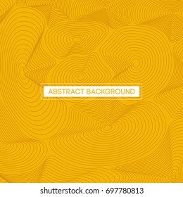 Resumen de líneas topográficas naranja mapa de vectores Ilustración de fondo amarillo