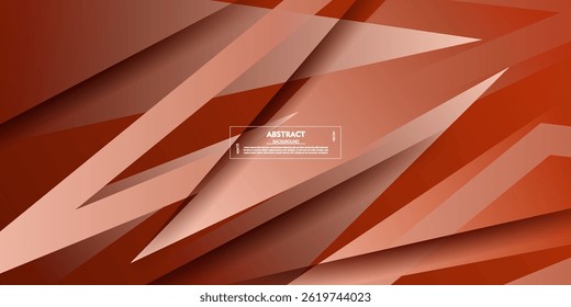 Abstract orange triangle overlapping background design. Orange background with shadow. Vector Eps10