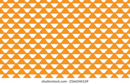 abstract orange triangle pattern art suitable for background.