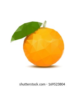 Abstrakte Orange mit Dreiecksstil