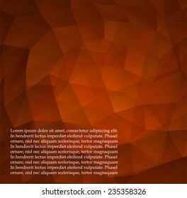 Abstract orange triangles background