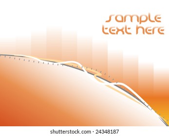 Abstract orange vector background