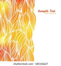 Abstract orange vector background, vector illustration