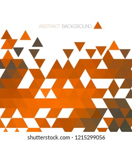 Abstract orange vector background. Mosaic background. Vector illustrattion