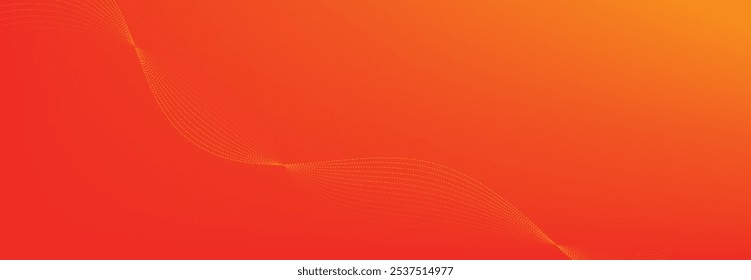 Fundo de gradiente do vetor laranja abstrato com ondas