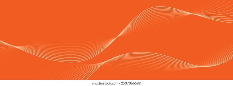  abstract orange vector wave background