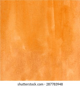 Abstract orange watercolor background