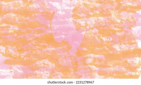 Abstract orange watercolor background for your design, watercolor background concept, vector.