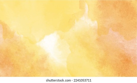 Abstract orange watercolor background for your design, watercolor background concept, vector.