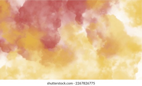 Abstract orange watercolor background for your design, watercolor background concept, vector.