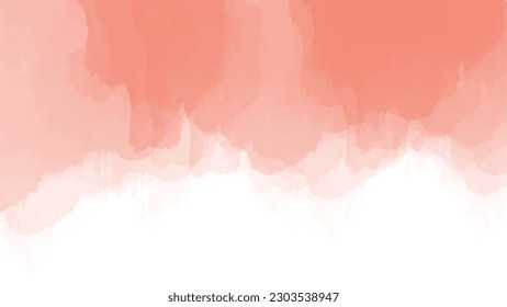 Abstract orange watercolor background.Hand painted watercolor. vector