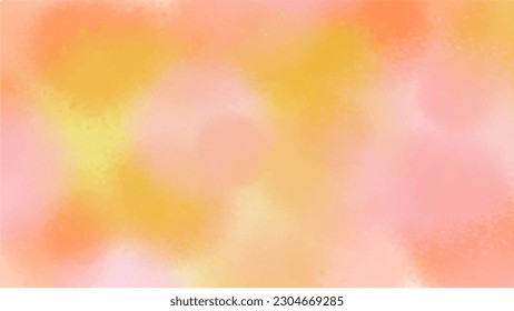 Abstract orange watercolor background.Hand painted watercolor. vector