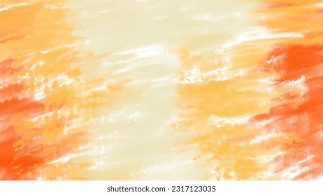 Abstract orange watercolor background.Hand painted watercolor. vector
