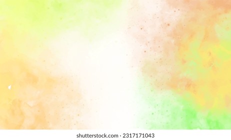 Abstract orange watercolor background.Hand painted watercolor. vector