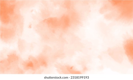 Abstract orange watercolor background.Hand painted watercolor. vector