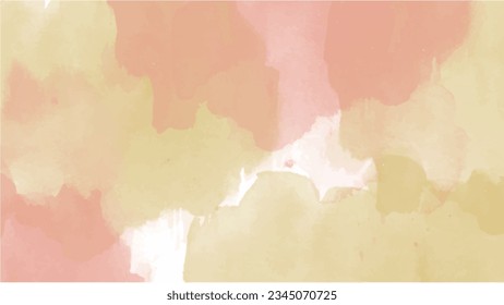 Abstract orange watercolor background.Hand painted watercolor. vector
