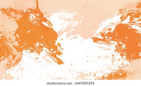Abstract orange watercolor background.Hand painted watercolor. vector