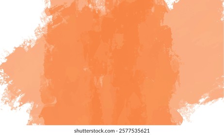 Abstract orange watercolor background.Hand painted watercolor. vector