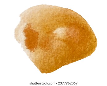 Abstract orange watercolor dot for background 