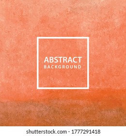 Abstract Orange watercolor texture background Vector