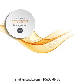 Abstract orange wave