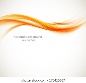 Abstract Orange Wave