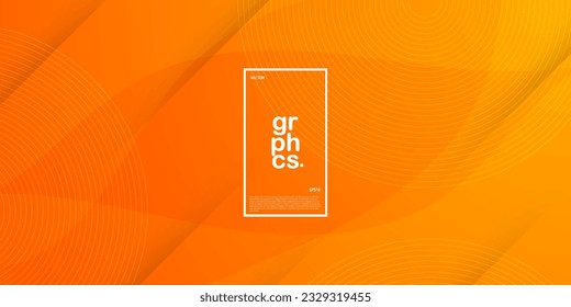 Resumen de la ondulación de la ola naranja con un color gradiente brillante. Resumen del patrón geométrico simple fondo para banner, broche, diseño de presentación y tarjeta de visita. Vector Eps10