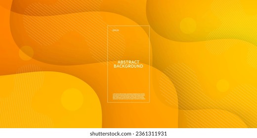 Abstract orange wave background with bright gradient. Abstract geometric pattern simple background for banner, brochure, presentation design, and business card. Eps10 vector