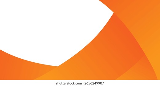 Fondo de onda naranja Abstractas con diseño de degradado curvo