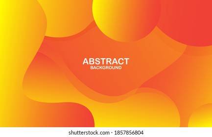Abstract orange wave background. Dynamic shapes composition. Eps10 vector