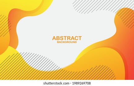 Abstract orange wave background. Dynamic shapes composition. Eps10 vector