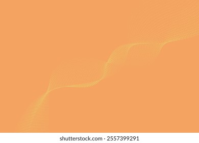 abstract orange wave background. eps10
