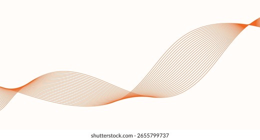 Fondo abstracto de la onda naranja. EPS10